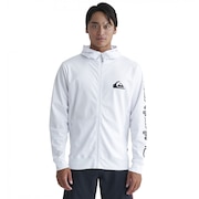 (メンズ)ラッシュガード 長袖 パーカー UVカット 速乾 OMNI MW ZIP HOODIE 24SP QLY241032 WHT