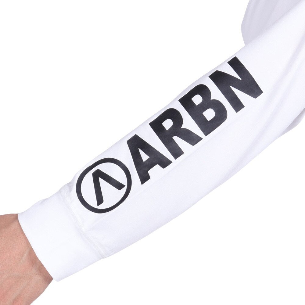 エアボーン（ARBN）（メンズ）ラッシュガード 長袖 ロングスリーブ フーデッド AB24SSM-APP0901WHT