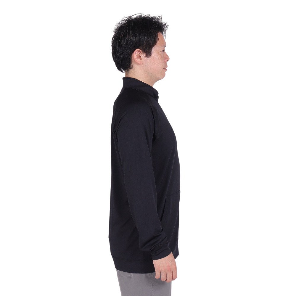 エアボーン（ARBN）（メンズ）ラッシュガード 長袖 ジップ ラッシュ ジャケット AB24SSM-APP0902BLK