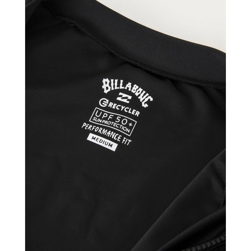 ビラボン（BILLABONG）（メンズ）ラッシュガード 長袖 UVカット 紫外線カット FRONT ZIP BE01A851 BLK