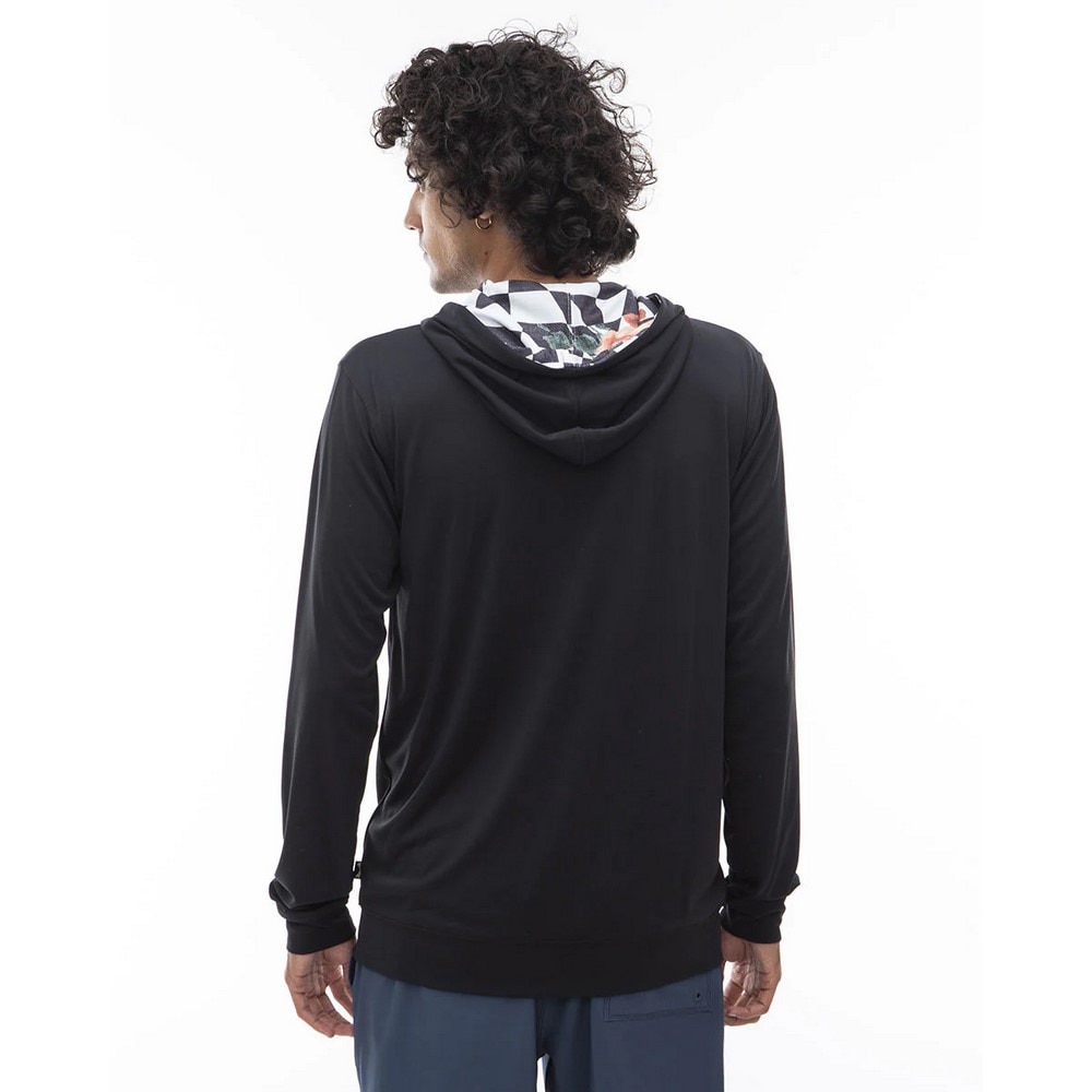 ビラボン（BILLABONG）（メンズ）ラッシュガード 長袖 ジップ パーカー UVカット UPF50+ RASH ZIP HOOD BE01A852 BLK