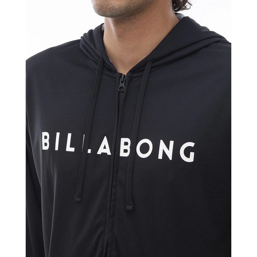 ビラボン（BILLABONG）（メンズ）ラッシュガード 長袖 ジップ パーカー UVカット UPF50+ RASH ZIP HOOD BE01A852 BLK
