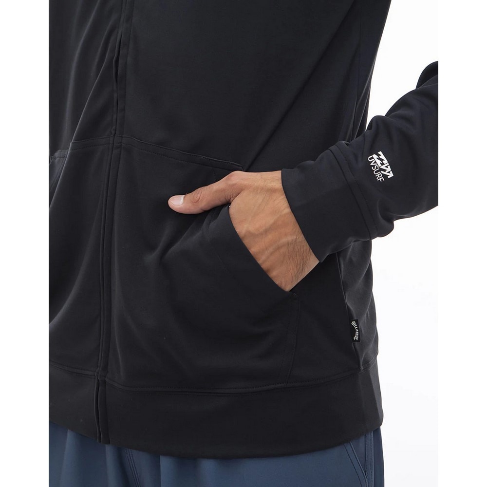 ビラボン（BILLABONG）（メンズ）ラッシュガード 長袖 ジップ パーカー UVカット UPF50+ RASH ZIP HOOD BE01A852 BLK