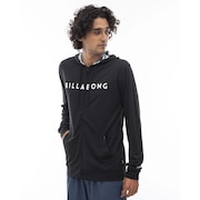 (メンズ)ラッシュガード 長袖 ジップ パーカー UVカット UPF50+ RASH ZIP HOOD BE01A852 BLK