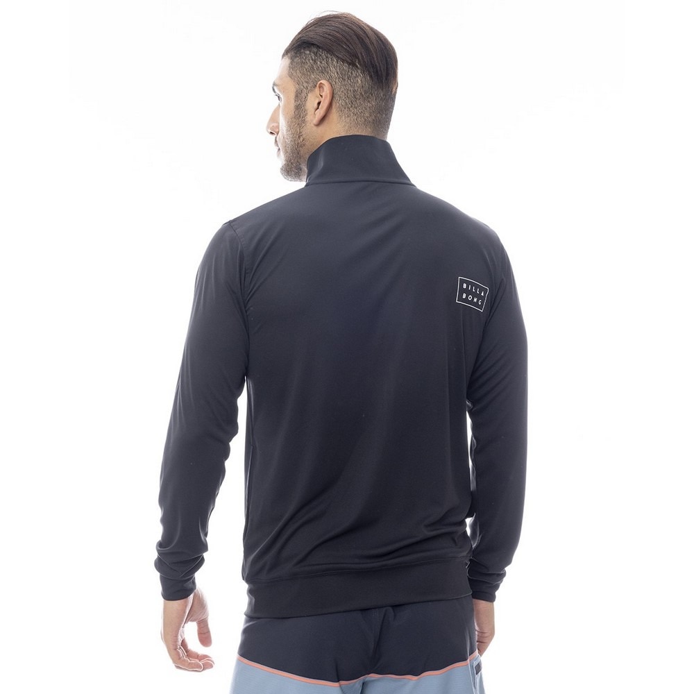 ビラボン（BILLABONG）（メンズ）ラッシュガード 長袖 RASH ZIP THRU BF011854 BLK