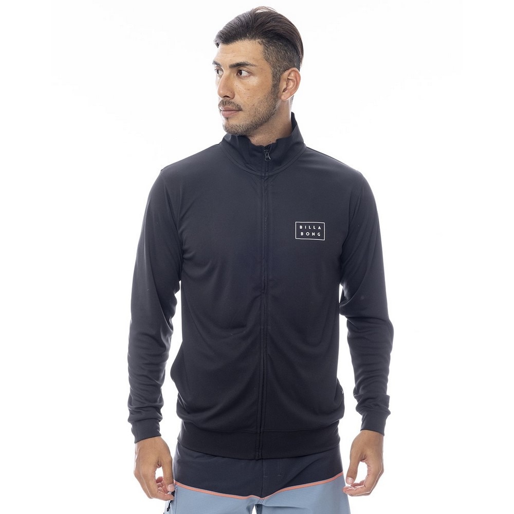 ビラボン（BILLABONG）（メンズ）ラッシュガード 長袖 RASH ZIP THRU BF011854 BLK