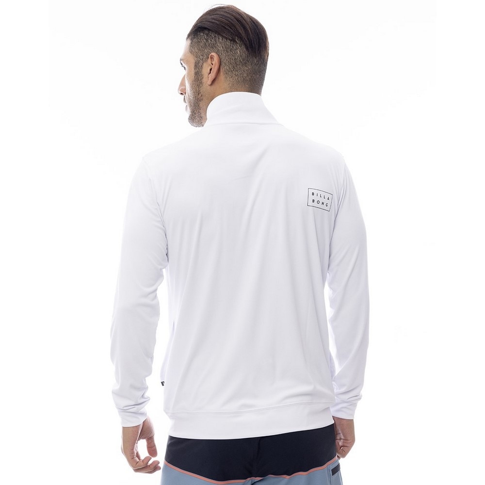 ビラボン（BILLABONG）（メンズ）ラッシュガード 長袖 RASH ZIP THRU BF011854 WHT
