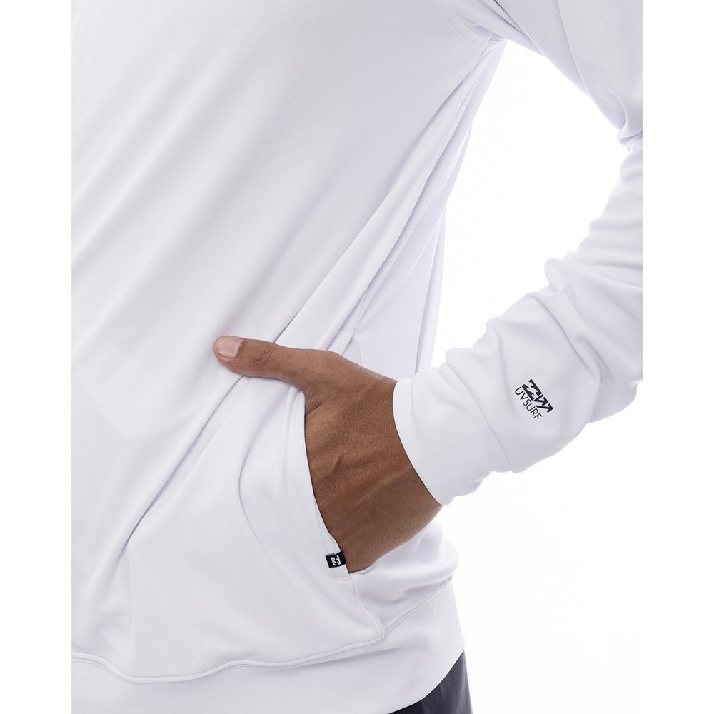 ビラボン（BILLABONG）（メンズ）ラッシュガード 長袖 RASH ZIP THRU BF011854 WHT