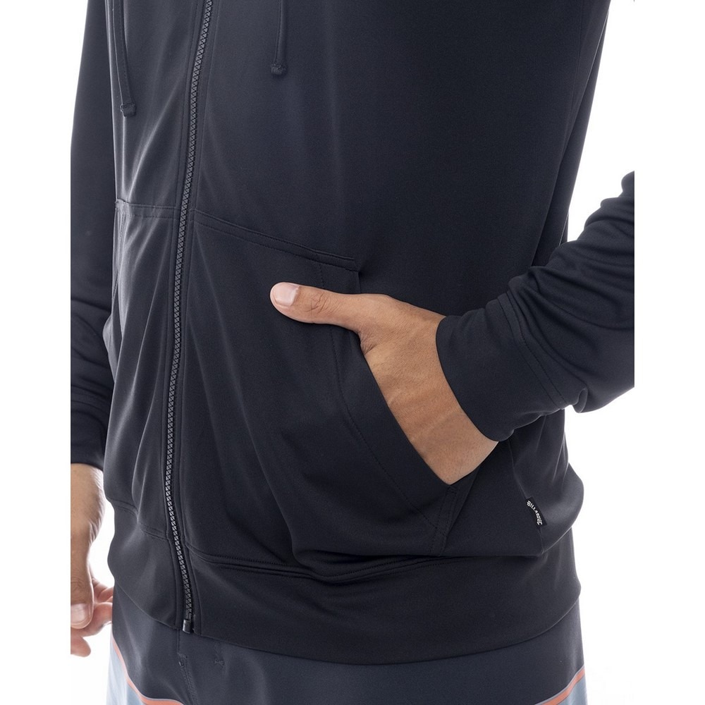 ビラボン（BILLABONG）（メンズ）ラッシュガード 長袖 RASH ZIP フーディ BF011855 BLK