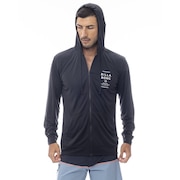 (メンズ)ラッシュガード 長袖 RASH ZIP フーディ BF011855 BLK