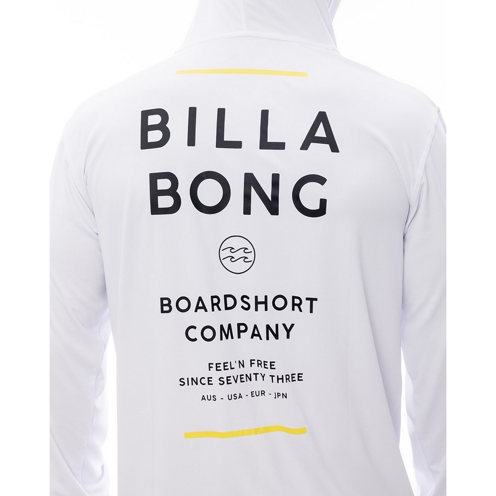 ビラボン（BILLABONG）（メンズ）ラッシュガード 長袖 RASH ZIP フーディ BF011855 WHT