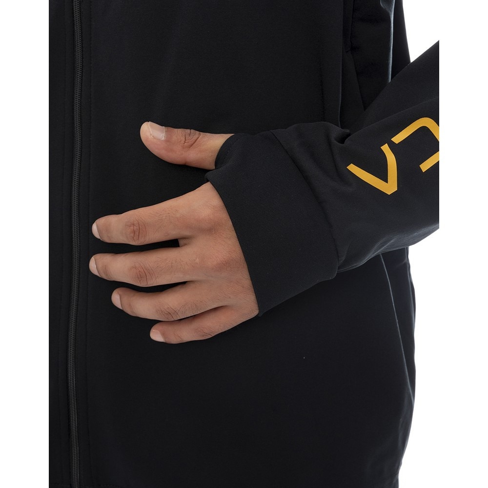 ルーカ（RVCA）（メンズ）ラッシュガード 長袖 HEX BOX サーフ ジップアップフーディー BF041875 BLK