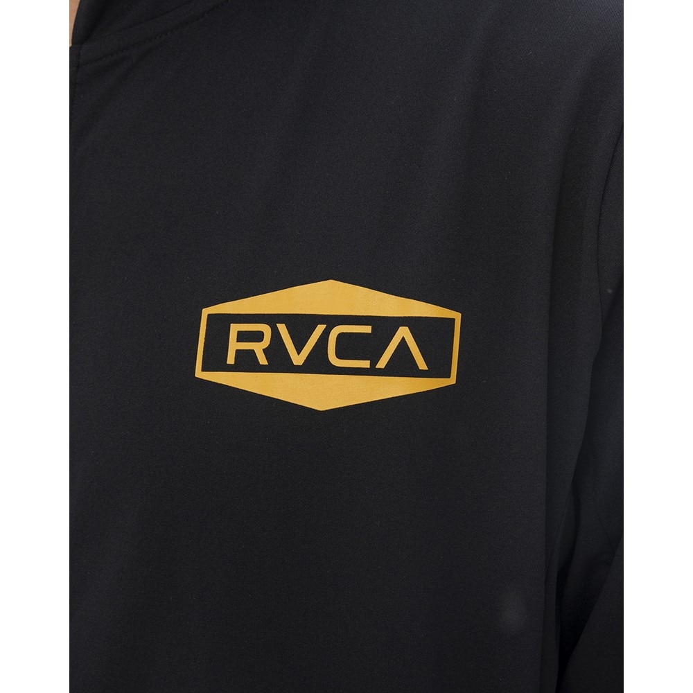 ルーカ（RVCA）（メンズ）ラッシュガード 長袖 HEX BOX サーフ ジップアップフーディー BF041875 BLK