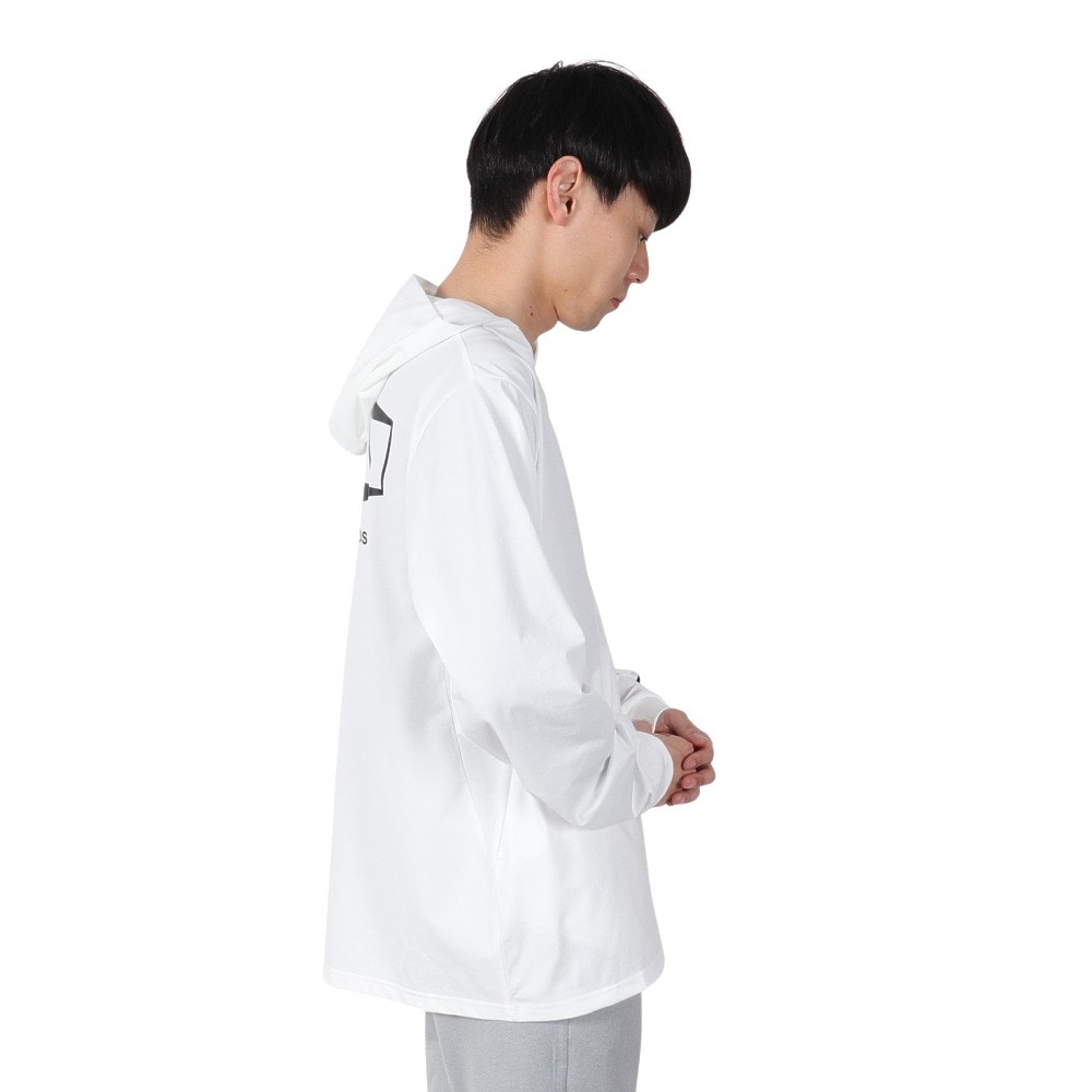 ルーカ（RVCA）（メンズ）ラッシュガード 長袖 HEX BOX サーフ ジップアップフーディー BF041875 WHT