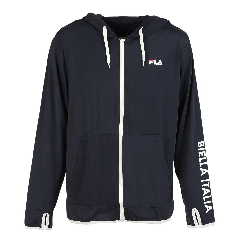 フィラ（FILA）（メンズ）ラッシュガード 長袖 SNC UVパーカー 425290-BK