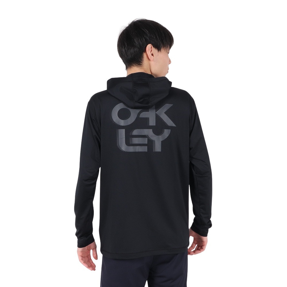 オークリー（OAKLEY）（メンズ）ラッシュガード 長袖 RASH HOODY 25.0 FOA407762-02E