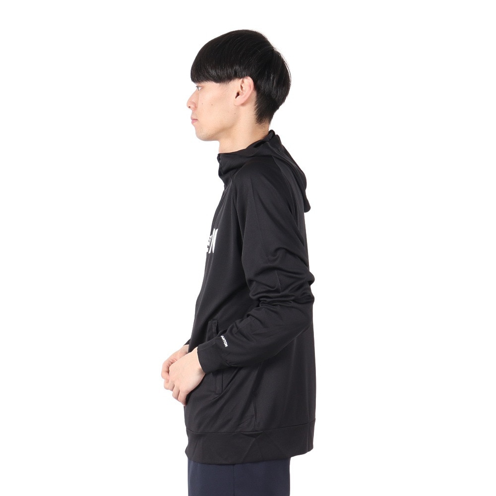 ハーレー（HURLEY）（メンズ）ラッシュガード 長袖 ファントム ワンアンドオンリー フルジップ フーディー MSRG251010-BLK