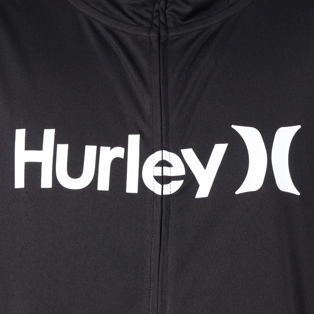 ハーレー（HURLEY）（メンズ）ラッシュガード 長袖 ファントム ワンアンドオンリー フルジップ フーディー MSRG251010-BLK