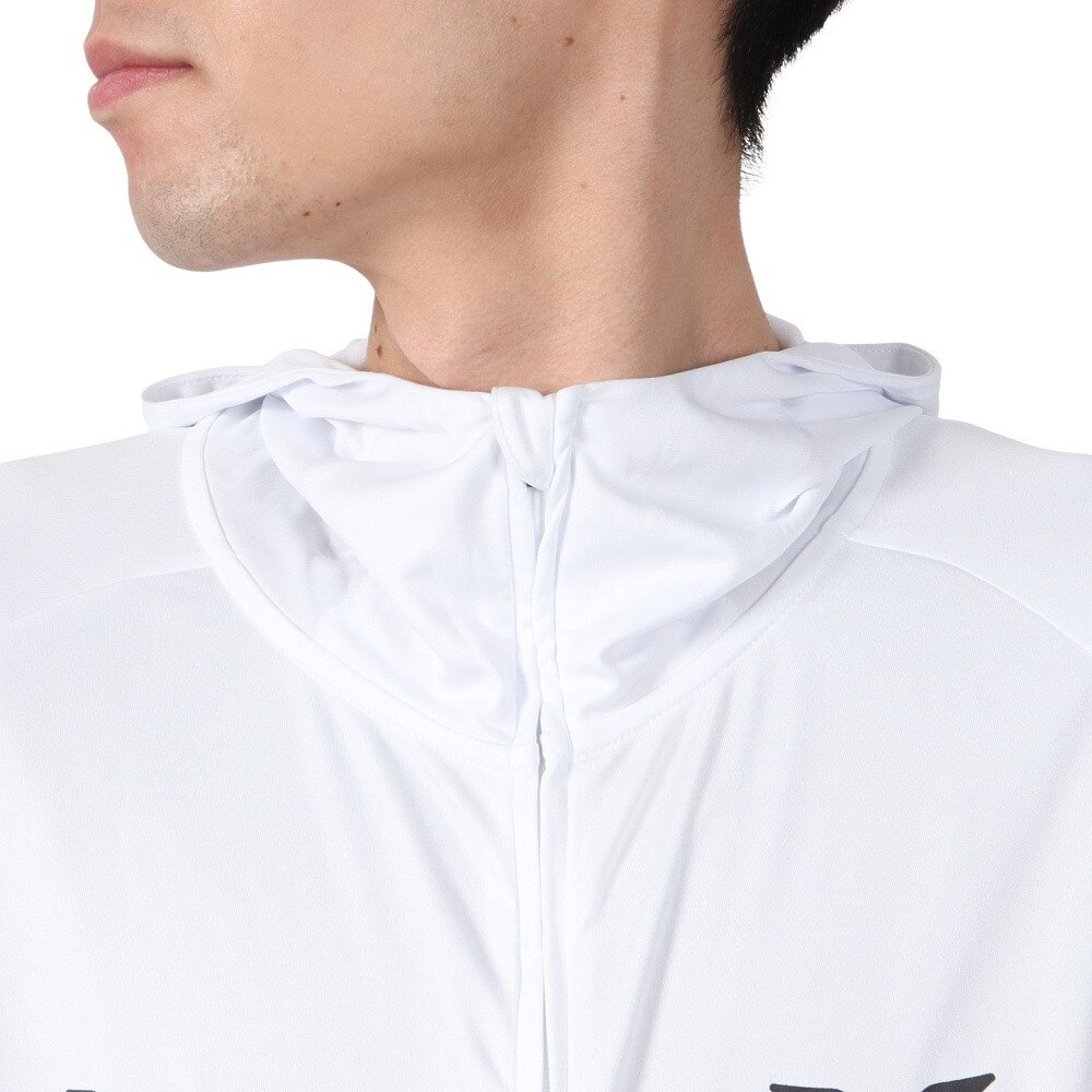 ハーレー（HURLEY）（メンズ）長袖 ファントム ラッシュガード ワンアンドオンリー フルジップ フーディー MSRG251010-WHT