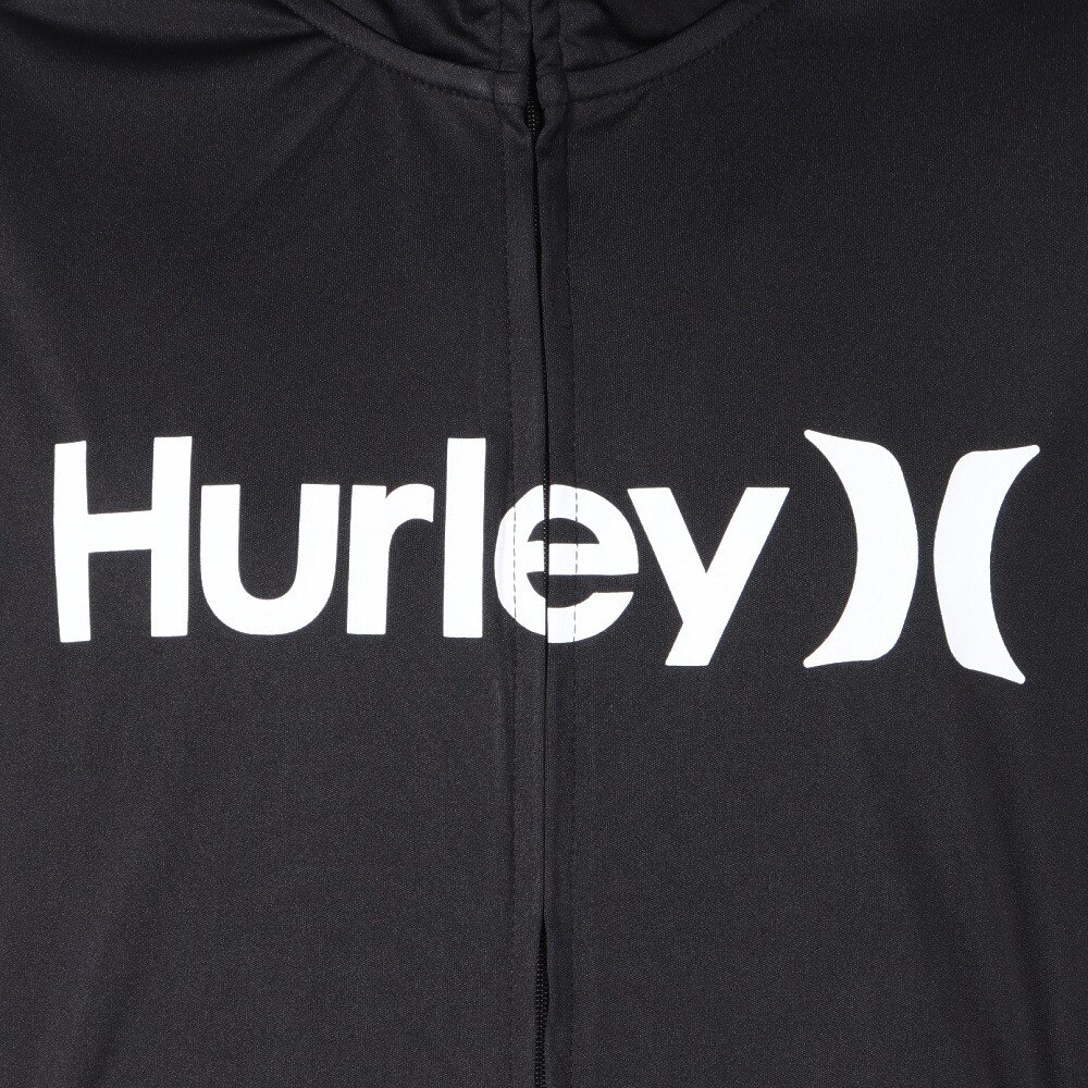 ハーレー（HURLEY）（メンズ）長袖 ファントム ラッシュガード ワンアンドオンリー フルジップ ジャケット MSRG251012-BLK