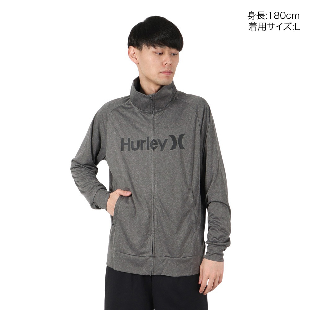 ハーレー（HURLEY）（メンズ）長袖 ファントム ラッシュガード ワンアンドオンリー フルジップ ジャケット MSRG251012-CGHT