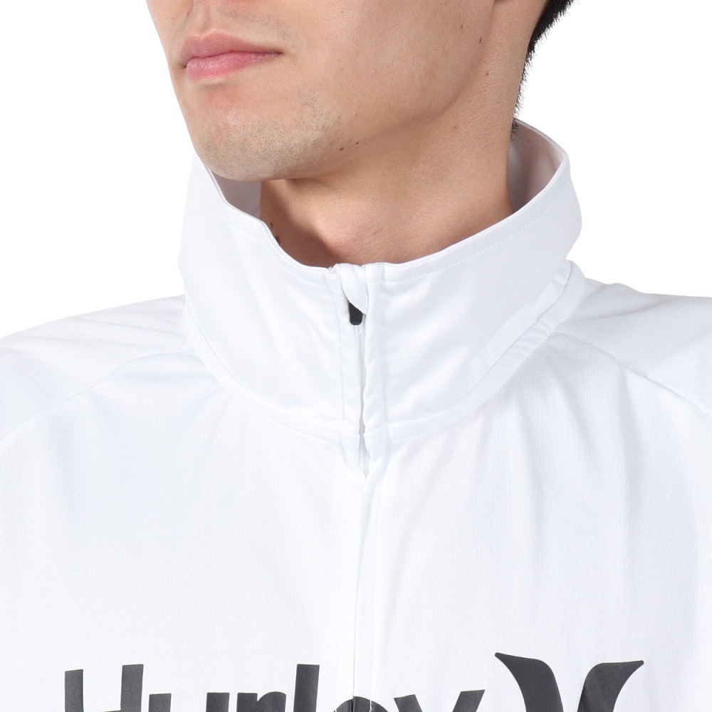 ハーレー（HURLEY）（メンズ）長袖 ファントム ラッシュガード ワンアンドオンリー フルジップ ジャケット MSRG251012-WHT