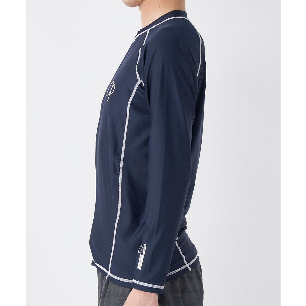 オーシャンパシフィック（Ocean Pacific）（メンズ）定番ジップアップ ロングスリーブラッシュガード 513481NVY