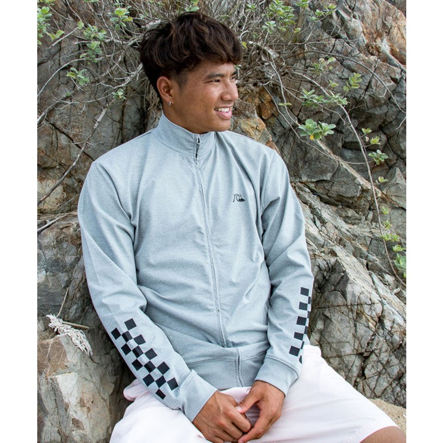 クイックシルバー（Quiksilver）（メンズ）ラッシュガード チェッカー