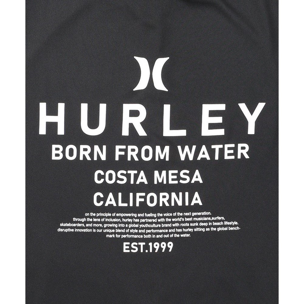 ハーレー（HURLEY）（メンズ）ラッシュガード アーチロゴ ジップアップ フーディ MSRG261060-BKWH