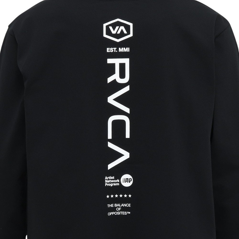 ルーカ（RVCA）（メンズ）ラッシュガード STRAIGHT WAY サーフ フーディ BG041852 BLK