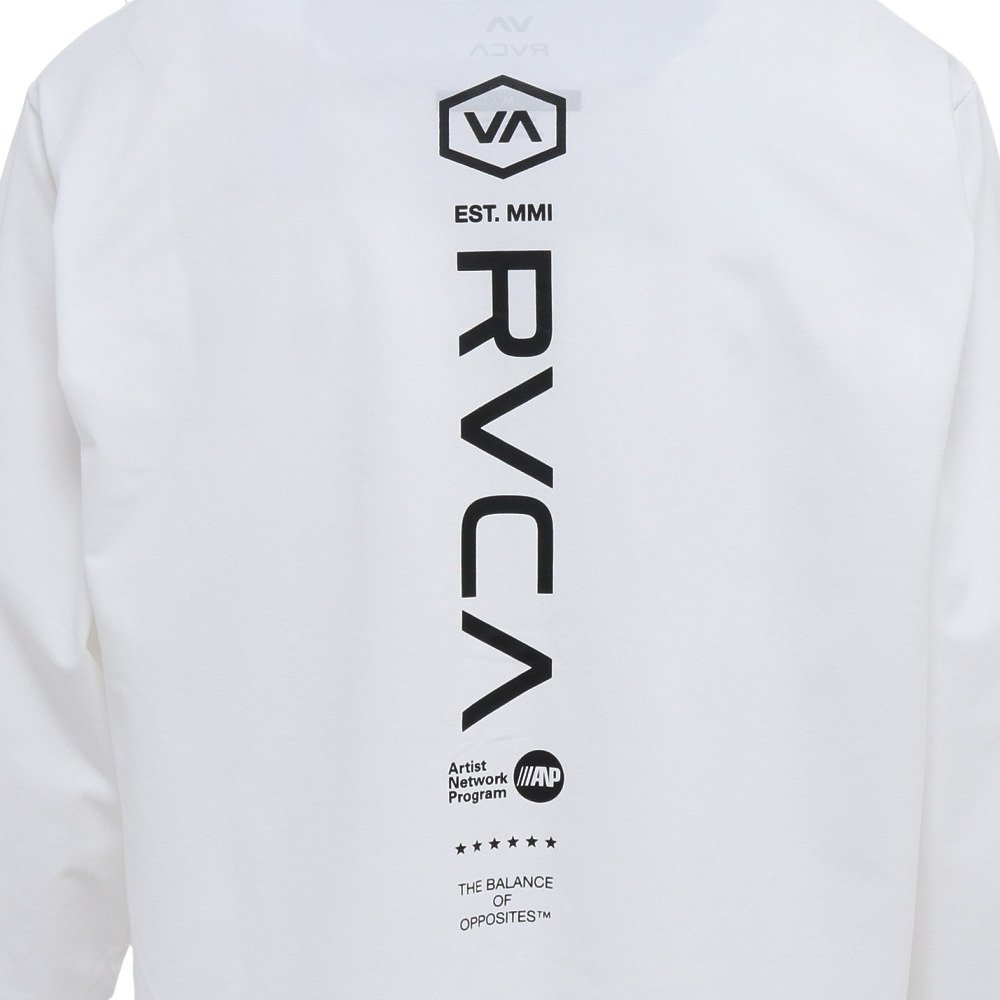 ルーカ（RVCA）（メンズ）ラッシュガード STRAIGHT WAY サーフ フーディ BG041852 WHT