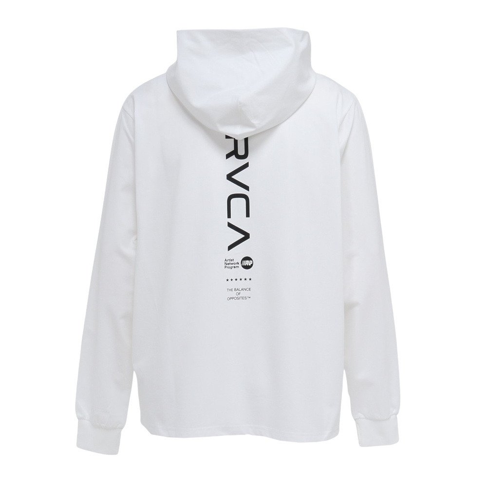 ルーカ（RVCA）（メンズ）ラッシュガード STRAIGHT WAY サーフ フーディ BG041852 WHT