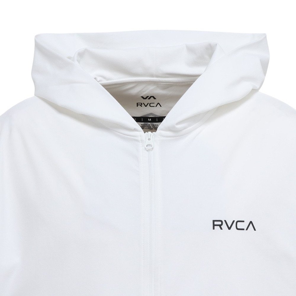 ルーカ（RVCA）（メンズ）ラッシュガード STRAIGHT WAY サーフ フーディ BG041852 WHT