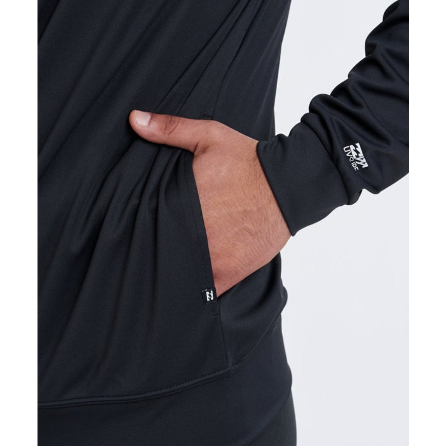 ビラボン（BILLABONG）（メンズ）ジップラッシュガード 長袖 RASH ZIP THRU 26SP BG011854 BLK
