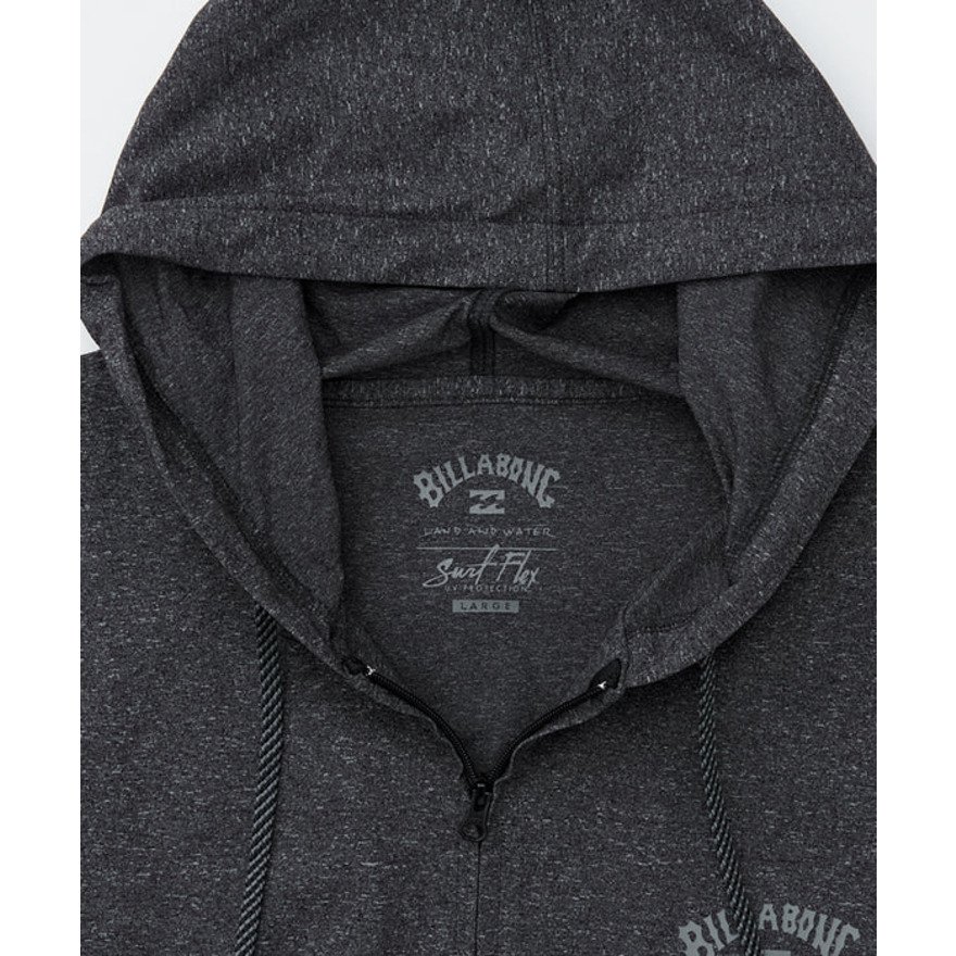 ビラボン（BILLABONG）（メンズ）ジップラッシュガード 長袖 SURF FLEX ZIP 26SP BG011860 BKH