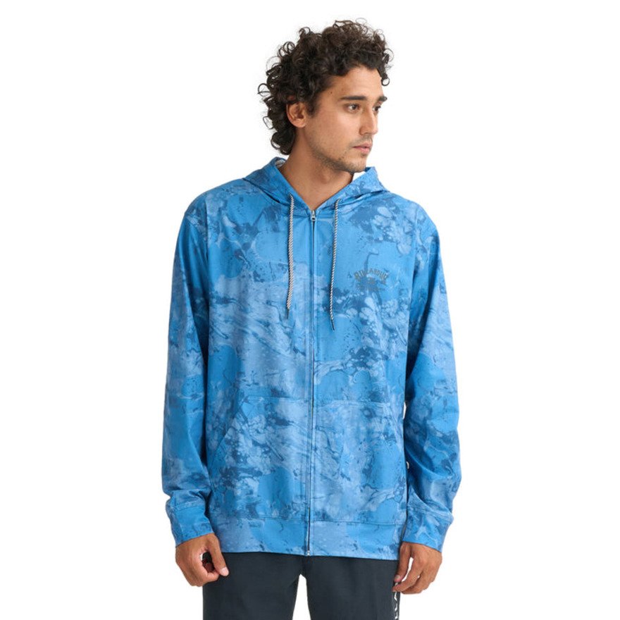 ビラボン（BILLABONG）（メンズ）ジップラッシュガード 長袖 SURF FLEX ZIP 26SP BG011860 TYE