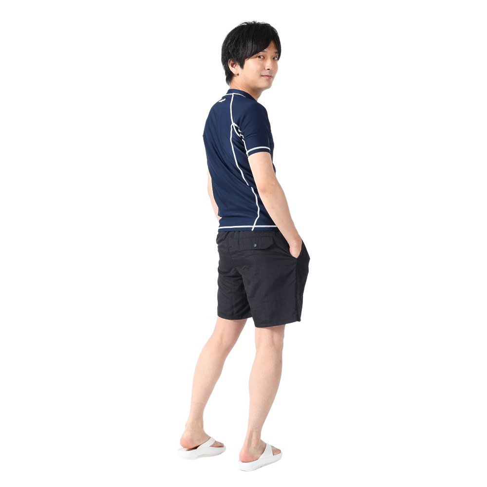 オーシャンパシフィック（Ocean Pacific）（メンズ）ラッシュガード 半袖 Tシャツ ジップアップ UVカット UPF50+ 紫外線対策 513483NVY
