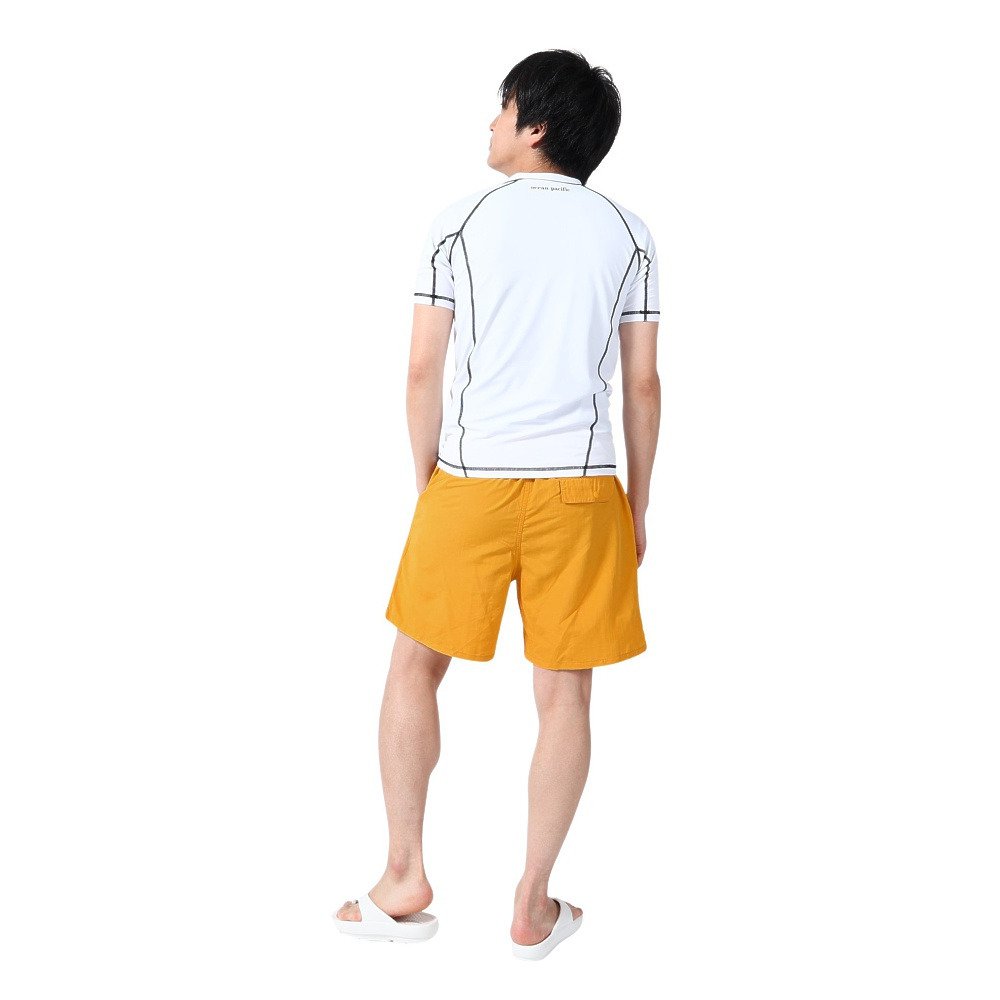 オーシャンパシフィック（Ocean Pacific）（メンズ）ラッシュガード 半袖 Tシャツ ジップアップ UVカット UPF50+ 紫外線対策 513483WHT