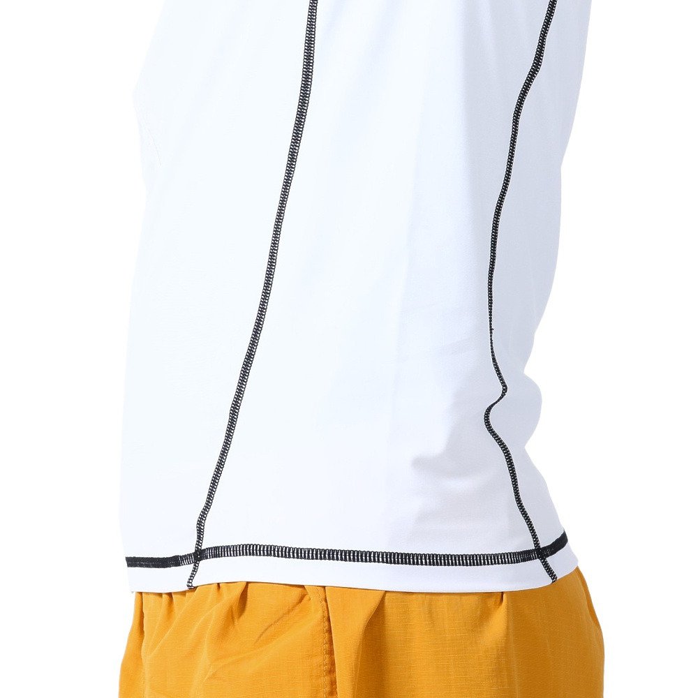 オーシャンパシフィック（Ocean Pacific）（メンズ）ラッシュガード 半袖 Tシャツ ジップアップ UVカット UPF50+ 紫外線対策 513483WHT