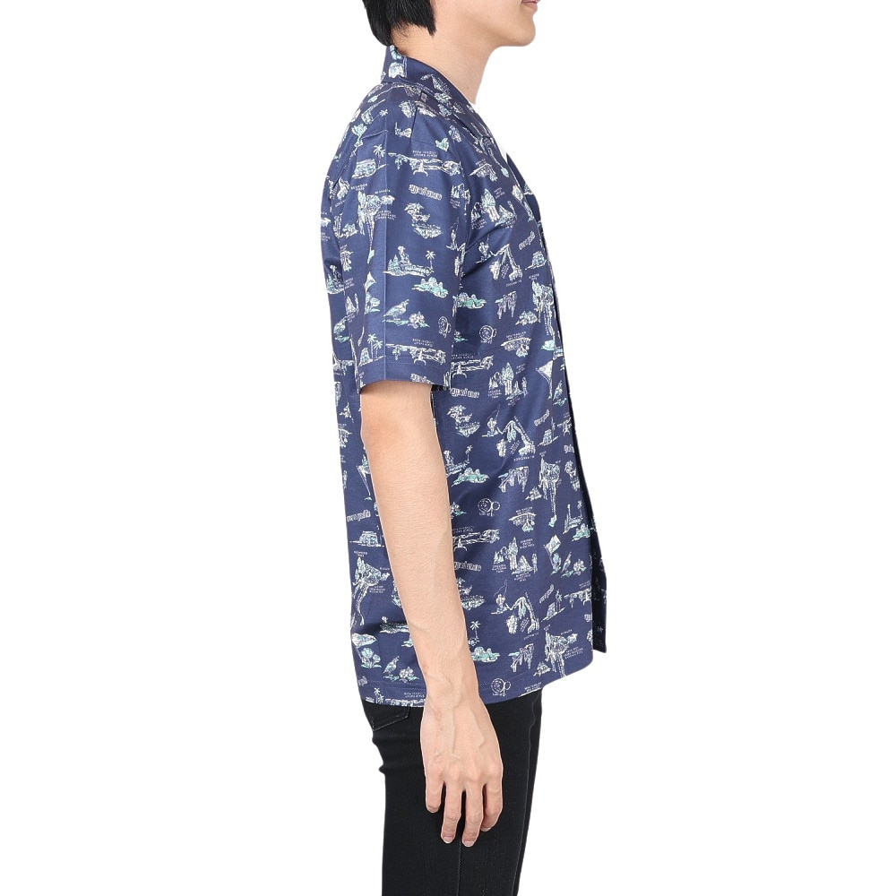 オーシャンパシフィック（Ocean Pacific）（メンズ）ラッシュガード 総柄UVシャツ 510491NVY