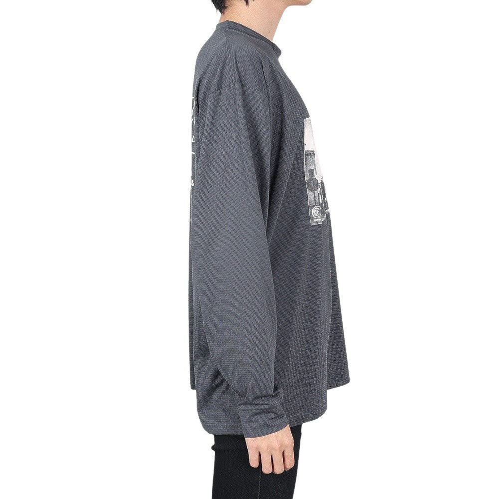 オーシャンパシフィック（Ocean Pacific）（メンズ）ラッシュガード 長袖 ロンT 512468CGY チャコール グレー 水陸両用 UVカット 紫外線対策 吸汗 速乾