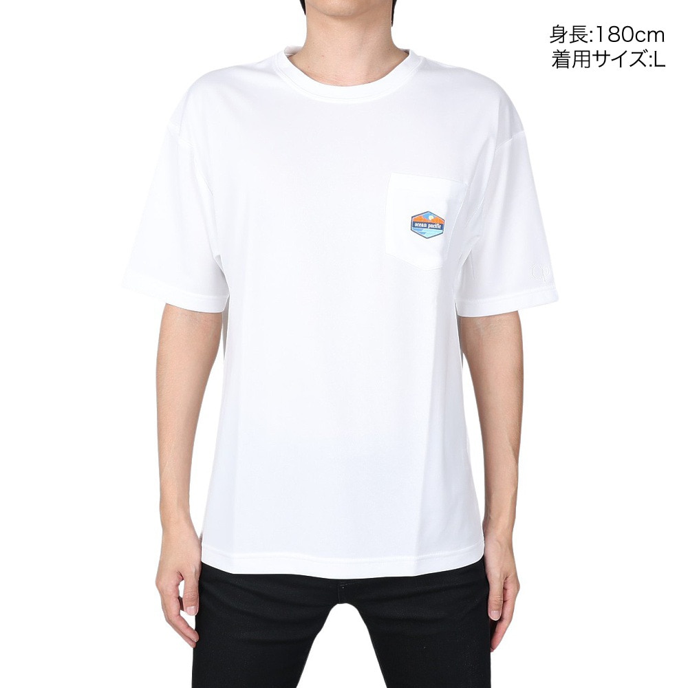 オーシャンパシフィック（Ocean Pacific）（メンズ）ラッシュガード メンズ 半袖UVTシャツ 512471WHT