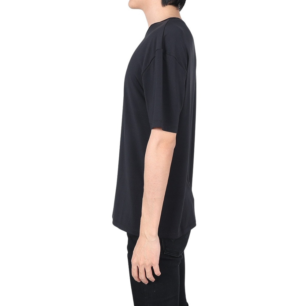 ラスティ（RUSTY）（メンズ）ラッシュガード 半袖Tシャツ 912464BLK ブラック 水陸両用 UVカット 紫外線対策