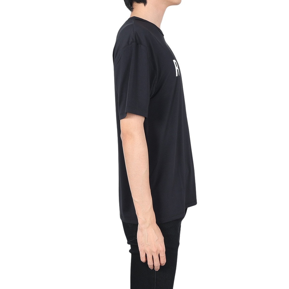 ラスティ（RUSTY）（メンズ）ラッシュガード 半袖Tシャツ 912464BLK ブラック 水陸両用 UVカット 紫外線対策