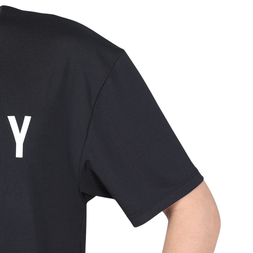 ラスティ（RUSTY）（メンズ）ラッシュガード 半袖Tシャツ 912464BLK ブラック 水陸両用 UVカット 紫外線対策