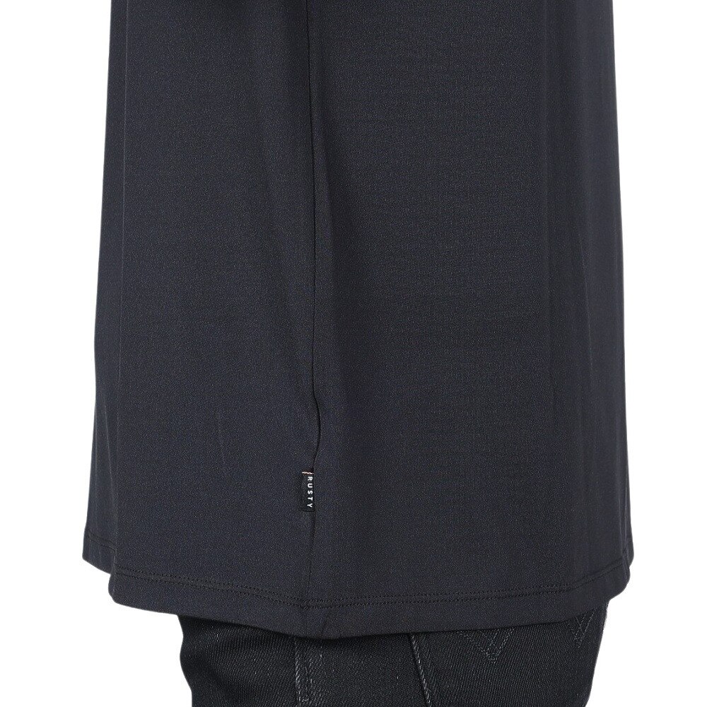 ラスティ（RUSTY）（メンズ）ラッシュガード 半袖Tシャツ 912464BLK ブラック 水陸両用 UVカット 紫外線対策