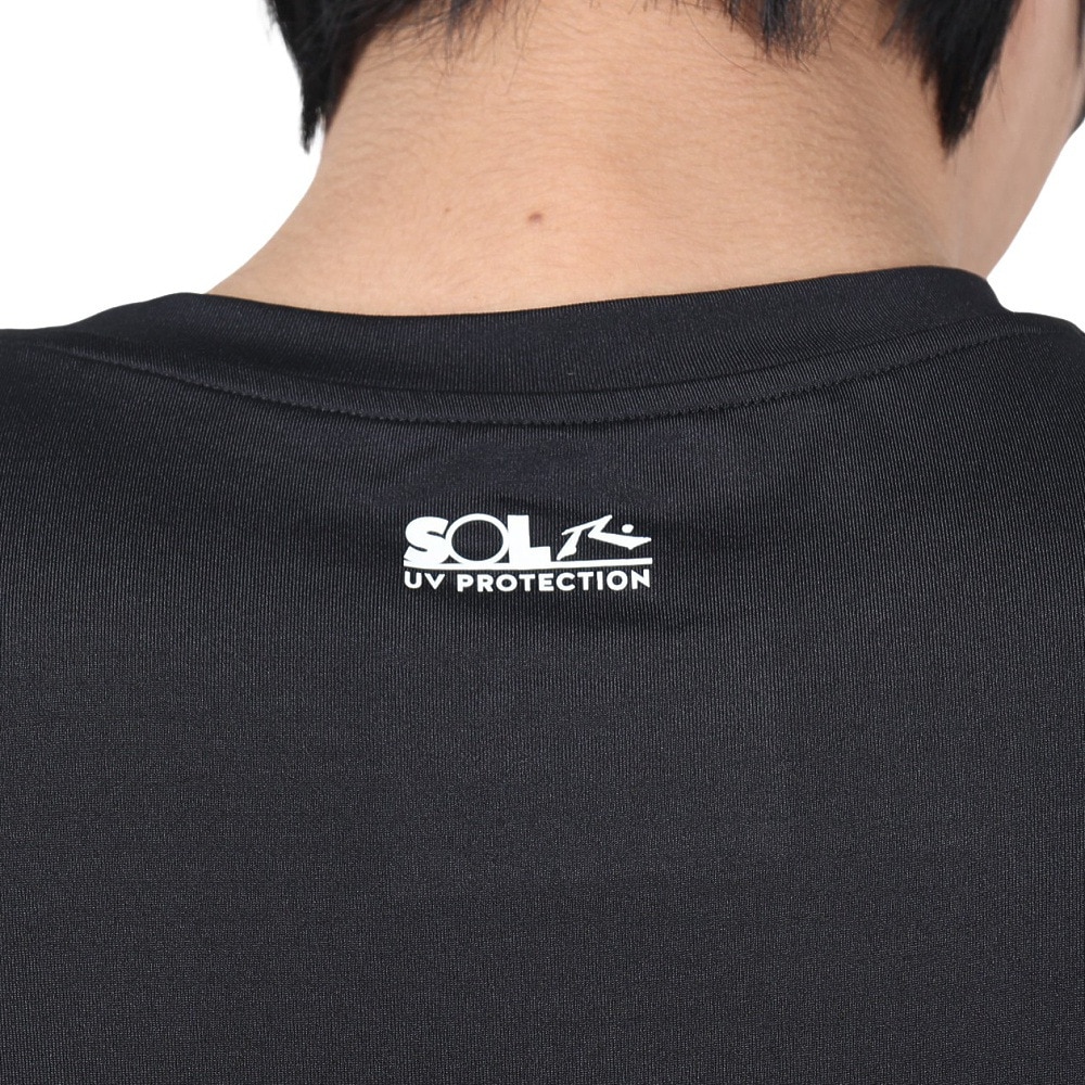 ラスティ（RUSTY）（メンズ）ラッシュガード 半袖Tシャツ 912464BLK ブラック 水陸両用 UVカット 紫外線対策