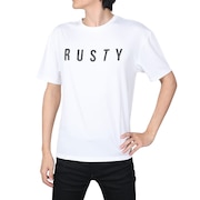 ラスティ（RUSTY）（メンズ）ラッシュガード 半袖Tシャツ 912464WHT ホワイト 水陸両用 UVカット 紫外線対策