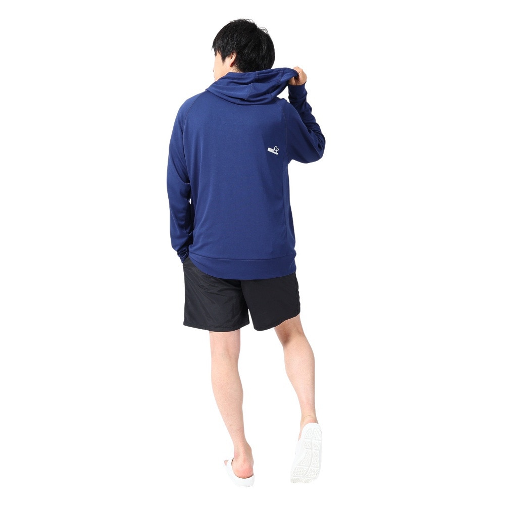 オーシャンパシフィック（Ocean Pacific）（メンズ）ラッシュガード 長袖 パーカー UVカット 紫外線対策 接触冷感 513461NVY ネイビー