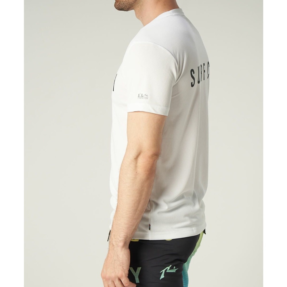 ラスティ（RUSTY）（メンズ）ラッシュガード 半袖 Tシャツ UVカット 紫外線対策 UPF50+ ホワイト 910463-WHT